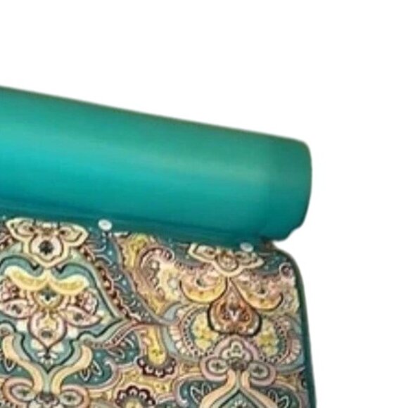 Laura Ashley Yoga Beach Camping Seaside Padded Mat Green Paisley - Picture 4 of 4
